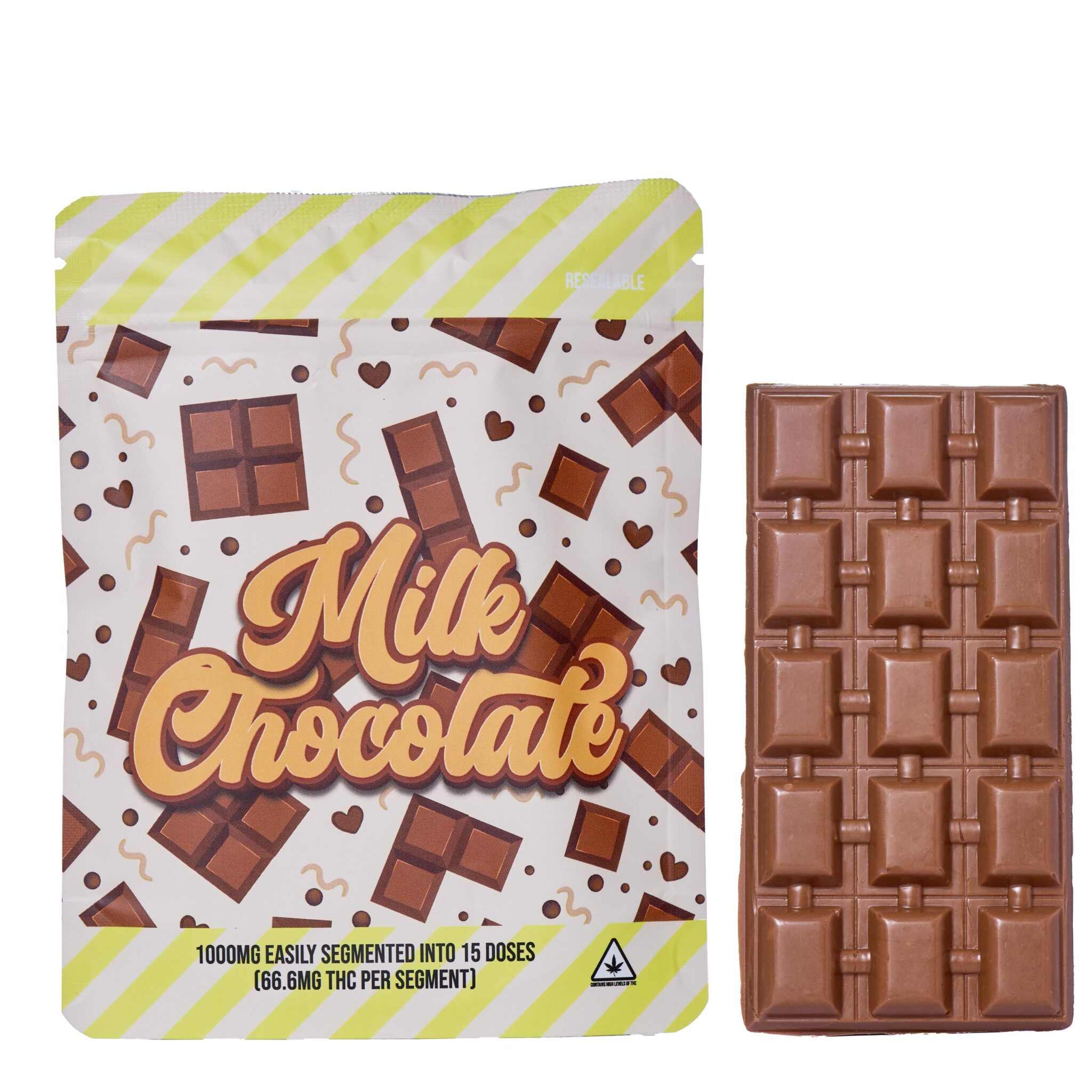 EXTRA STRENGTH 1000MG THC CHOCOLATE BAR Milk Chocolate Harmonized Hemp